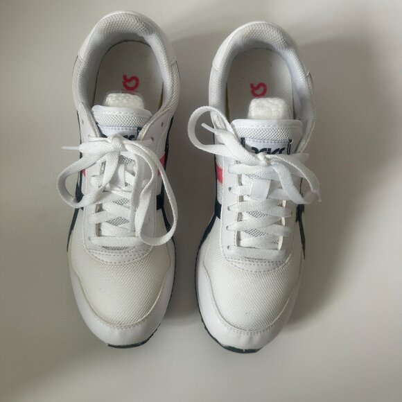 Asics White Sneakers with Pink and Black Accents - Picture 7 of 12